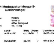 Morganit Goldanhänger 5,503ct