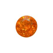 Schöner Mandarin Granat materialintensiven Rundschliff 4,86 ct. aus Nigeria
