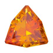 Sehr schöner Rot-Orange-Gelber Sphalerit Fancy Triangel mit 18,83 ct.