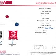 Sensationeller nicht erhitzter Balas Rubin aus Tadschikistan 750er Weißgold Damenring 3,03 ct. Zertifikat