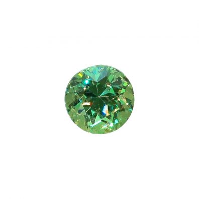 Grünlicher Demantoid, rund geschliffen